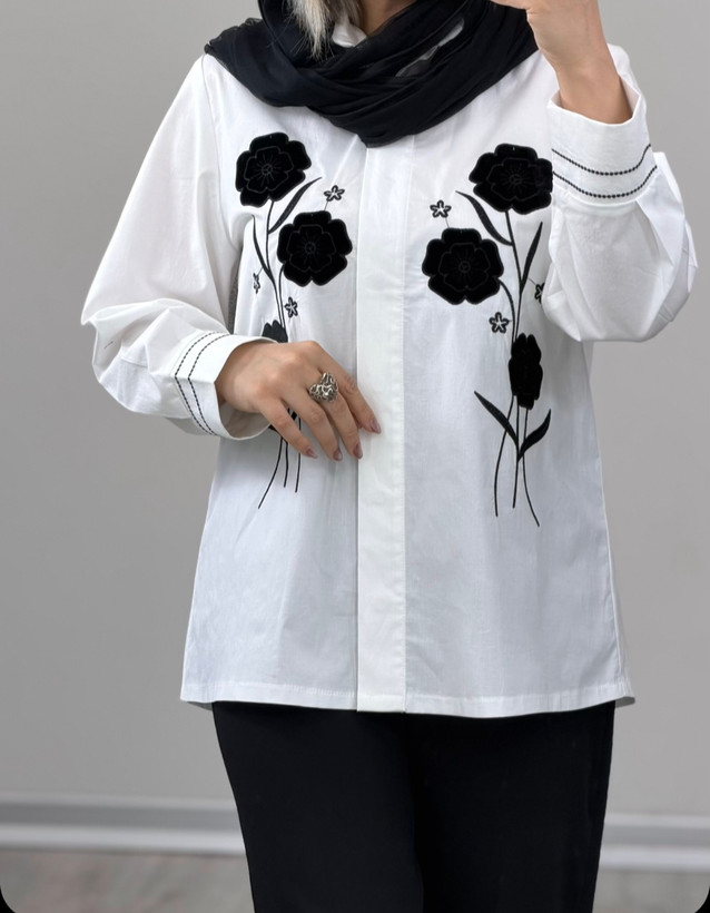 شومیز گل